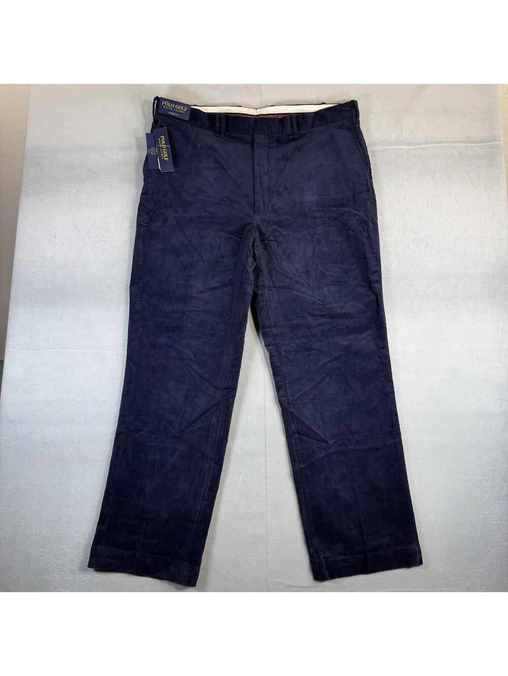 Polo Golf Ralph Lauren Pants Mens 40x32 Navy Corduroy Cypress Fit Stretch NWT